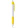 Bolígrafo Aero con grip y clip en color personalizado amarillo