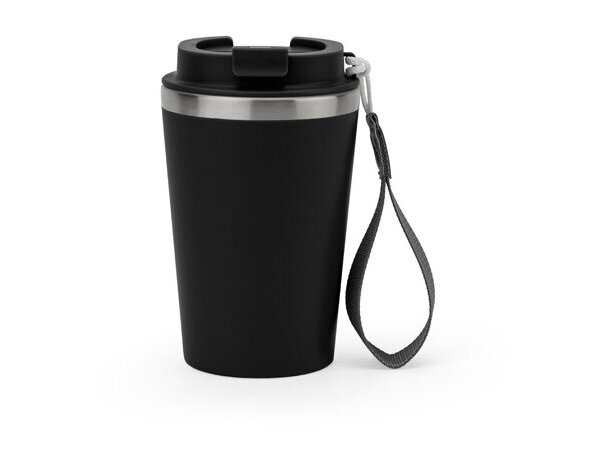 Vaso térmico Spitz de acero inoxidable reciclado con acabado mate Negro detalle 14