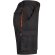 Bermudas Hemera bicolor multibolsillos con cinturilla elástica Negro/Naranja detalle 16