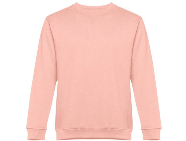 Sudadera Delta unisex de algodón y poliéster con interior cardado Salmón detalle 10