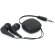 Auriculares con cable retráctil personalizado negro