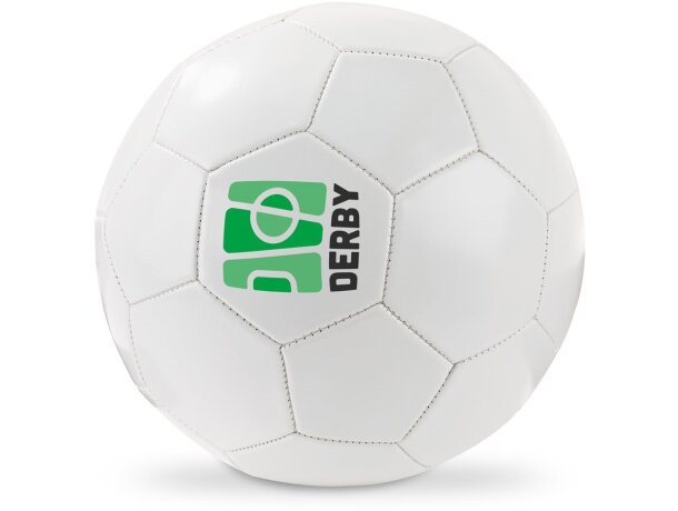Balón de fútbol Bryce en pvc tamaño 5 para uso recreativo Blanco detalle 3