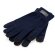 Guantes Burrow de poliéster reciclado rPET con puntas táctiles Azul marino