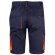 Bermudas Hemera bicolor multibolsillos con cinturilla elástica Azul marino/Naranja detalle 8