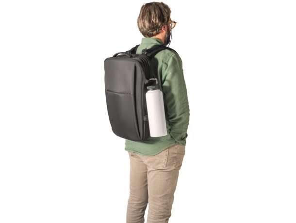 Mochila Dallas de poliéster reciclado 600D para portátil de 17.3” Negro detalle 7