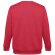 Sudadera Delta unisex de algodón y poliéster con interior cardado Rojo detalle 43