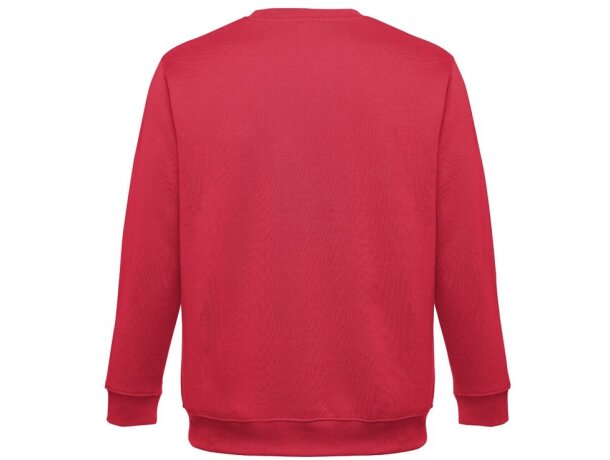 Sudadera Delta unisex de algodón y poliéster con interior cardado Rojo detalle 43