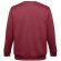 Sudadera Delta unisex de algodón y poliéster con interior cardado Burdeos detalle 31