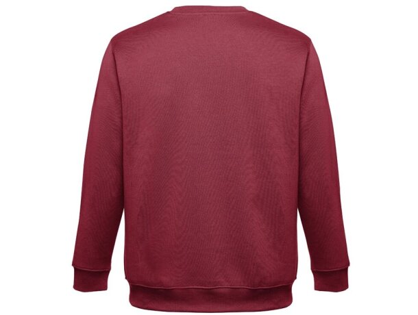 Sudadera Delta unisex de algodón y poliéster con interior cardado Burdeos detalle 31