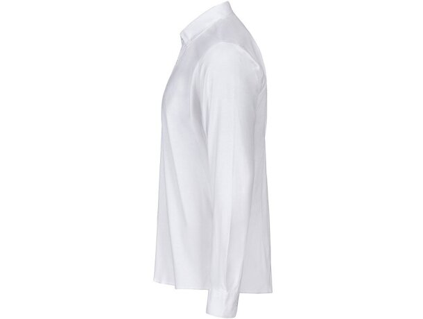 Camisa Oxford Prithvi elástica manga larga para profesionales Blanco detalle 13
