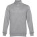 Sudadera Budapest unisex con cremallera y cinturilla canalé Gris claro matizado detalle 5