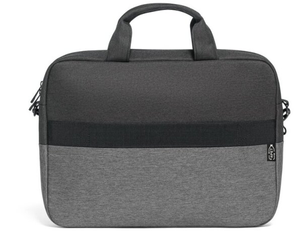 Bolso Genoa para portátil 15 pulgadas en poliéster reciclado 600D Gris detalle 4