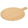 Tabla redonda de bambú cheesano con asa