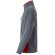 Chaqueta polar bicolor Geras con cinco bolsillos y cremallera Gris/Rojo detalle 13