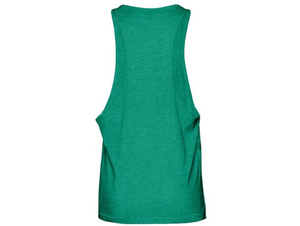 Camiseta sin mangas Ibiza de algodón cardado 140 g/m² Verde matizado detalle 3