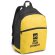 Mochila en varios colores con bolsillos de red laterales amarillo