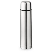 Termo publicitario cromado 1000ml botón pulsador BPA free