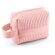 Bolso de mano Gili de PU reciclado con textura acolchada Rosa claro