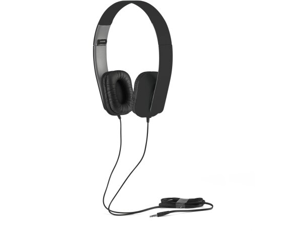Auriculares plegables modernos negro personalizado