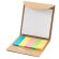 Set de oficina Ainsley con 6 blocs de notas adhesivas recicladas Natural detalle 4