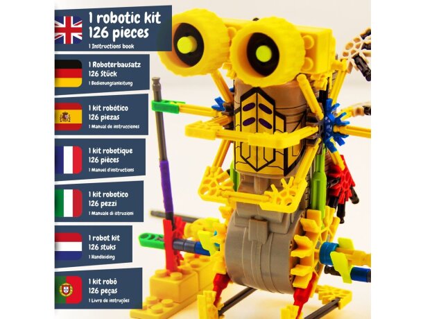 Robot educativo Betabot con rompecabezas de ensamblaje 100 piezas Multicolor detalle 3