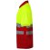 Polo bicolor alta visibilidad Cupid manga corta reflectante Rojo/Amarillo detalle 32