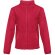 Chaqueta polar Helsinki con cremallera y bolsillos Rojo detalle 17