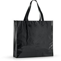 Bolsa de non woven laminado brillante negra Bolsa de non woven laminado brillante negra