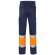 Pantalón de sarga bicolor VL Athena con bandas reflectantes Azul marino/Naranja detalle 20