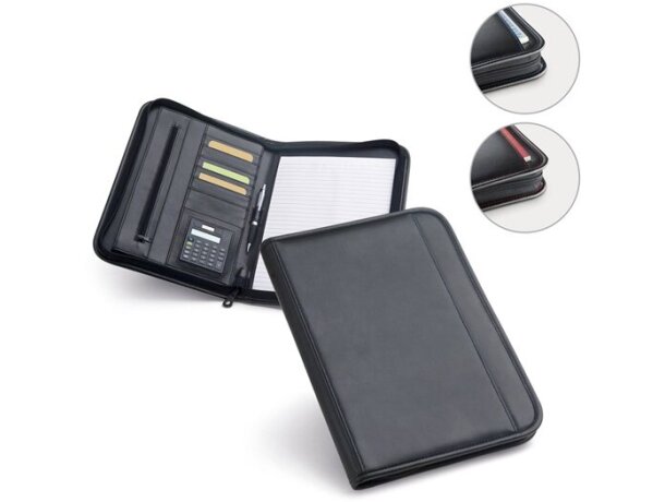 Portafolios a4 de polpiel con calculadora