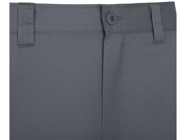 Pantalón de sarga multibolsillos Hermes con cintura elástica Gris detalle 46