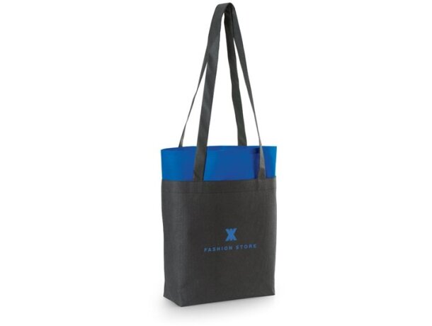 Bolsa Harrod bicolor non woven 105 gr / m2 azul royal