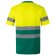 Camiseta técnica bicolor Brahma alta visibilidad EN20471 Verde/Amarillo detalle 6