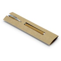 Bolígrafo en bambú con estuche ecológico personalizado natural Bolígrafo en bambú con estuche ecológico personalizado natural