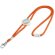 Lanyard Weave ajustable con enganche naranja