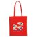 Bolsa 100% algodón de colores rojo