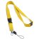 Lanyard de poliéster doble amarillo