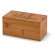 Caja Burdock de madera para 20 infusioes natural