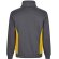 Sudadera de rizo bicolor Svarog cuello alto media cremallera Gris/Amarillo detalle 38