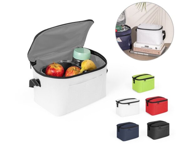 Bolsa térmica Cancun poliéster reciclado 600D con interior PEVA detalle 1