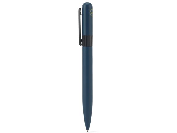 Bolígrafo elsie round metal reciclado 60% con clip metálico Azul detalle 9