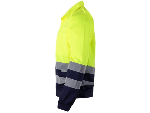 Chaqueta de sarga bicolor Neptune Large con alta visibilidad Azul marino/Amarillo detalle 18