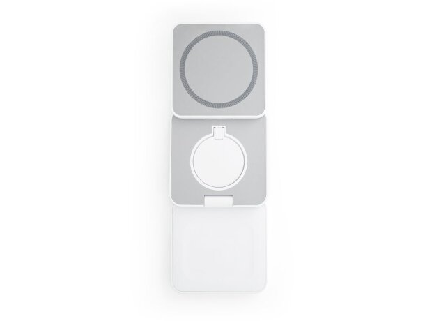 Cargador inalámbrico magnético Broglie 4 en 1 15W ultrarrápido Blanco detalle 4
