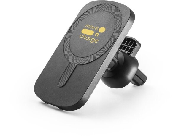 Soporte de coche koch con cargador magnético inalámbrico 15w Negro detalle 6