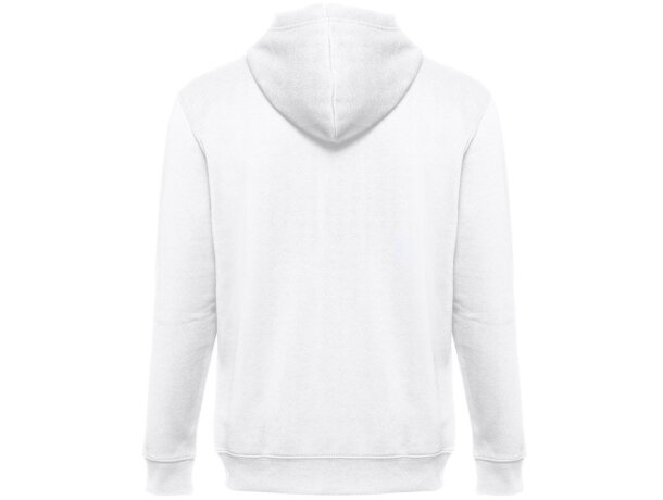 Sudadera unisex amsterdam wh con capucha y cremallera Blanco detalle 3