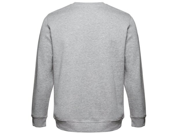 Sudadera Delta unisex de algodón y poliéster con interior cardado Gris claro matizado detalle 3