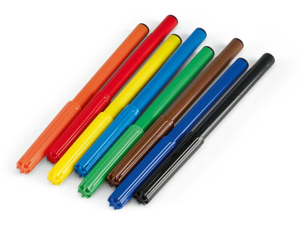 Estuche de 8 rotuladores de colores personalizado Estuche de 8 rotuladores de colores personalizado