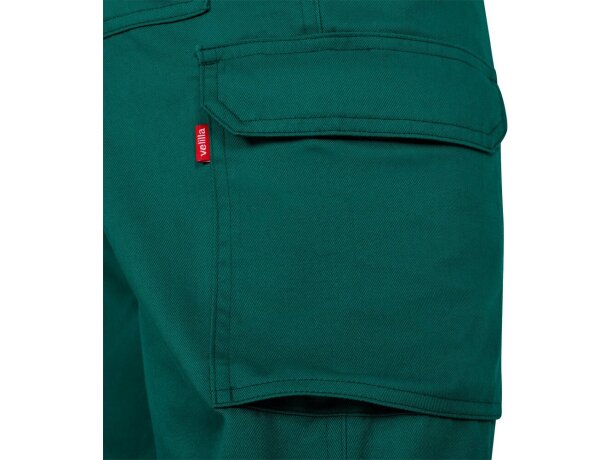 Pantalón de sarga multibolsillos Hermes con cintura elástica Verde detalle 53