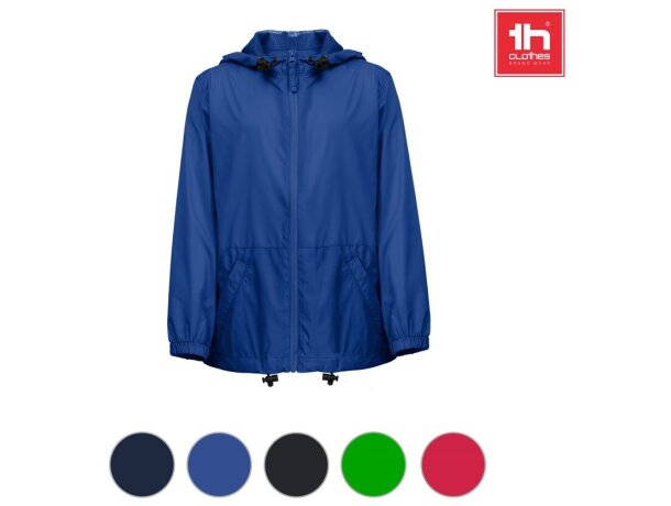 Cortavientos infantil THC Dubliners Kids con capucha impermeable detalle 2