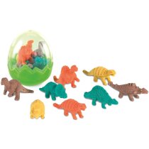 Set de gomas de borrar motivos de dinosaurios personalizado verde claro